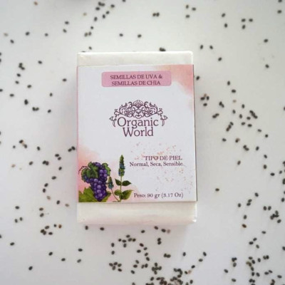 Jabón Artesanal de Semilla de Uva y Chia